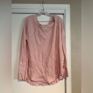 We The Free by Free People Waffle Knit Thermal Top Sz S